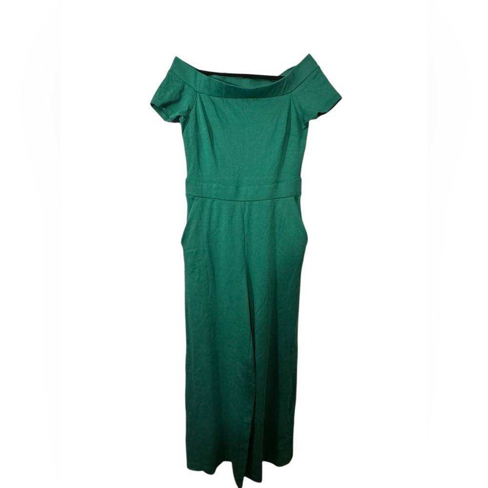 New York & Company Green Off-Shoulder Romper BRAND NEW Size Medium